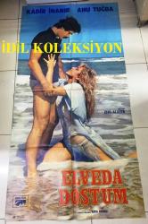 ELVEDA DOSTUM, 1982, SİNEMA FİLM AFİŞİ / POSTERİ - DEB BOY - ORİJİNAL - 200 X 100 cm EBADINDA - Original Turkish Big Size Movie Poster - Zeki Alasya, Mehmet Aydın, Kadir İnanır, Pembe Mutlu, 	Tuncer Necmioğlu, Ahu Tuğba, Mesut Çakarlı, Haluk Kurtoğlu, Nedret Güvenç, Fırat Gülgen, Romalı Perihan, 	İsmail Yavuz Selekman, Altan Tekin