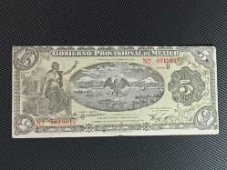 Meksika 5 Peso 1914 - Özel Föyünde