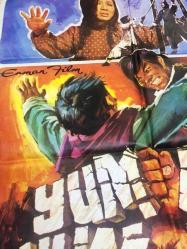 YUMRUK YUMRUĞA - (FIST OF FIST - Chu ba), 1973,  UZAK DOĞU KUNG FU DÖVÜŞ SİNEMA FİLM ÇİZİM AFİŞİ / POSTERİ  - BÜYÜK BOY - ORİJİNAL - 99 X  68 cm EBADINDA - Original Turkish Big Size Movie Poster - Jimmy L. Pascual, HENRY YUE YOUNG, OFFELIA YU WEI, ERMAN FİLM