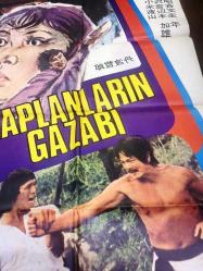 KAPLANLARIN GAZABI - (Hu quan), 1973,  UZAK DOĞU KUNG FU DÖVÜŞ SİNEMA FİLM AFİŞİ / POSTERİ  - BÜYÜK BOY - ORİJİNAL - 99 X  67 cm EBADINDA - Original Turkish Big Size Movie Poster - Lung Chien, Hsiang-Kan Chu, Sing Chen, Yasuaki Kurata