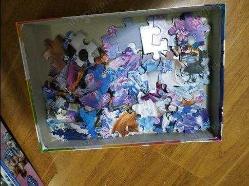 Clementoni Disney Frozen Glitter Puzzle - 104 Parça şey çocuklar için puzzle