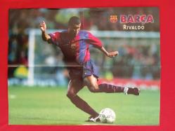 Rivaldo Barcelona - Futbolcu Poster - 56x43.5 cm - Barça Resmi Dergisi
