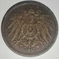 ALMANYA 1910  2 PFENNIG