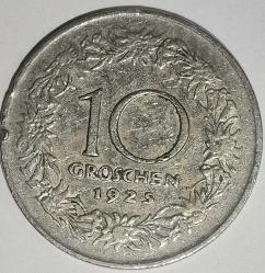 AVUSTURYA 1925  10 GROSCHEN