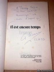 IL EST ENCORE TEMPS / CLAUDE GERARD MARCUS / ARTHAUD / EDİTAİL PARİS / FRANSIZCA KİTAP (HALA ZAMAN VAR)