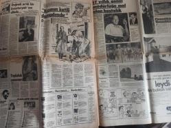 Hafta Sonu Haftalık Aktüalite Sinema Tiyatro Müzik ve Magazin Gazetesi - 27 Ocak 1978 - Sayı:5 - Kayıp olan Filiz Akın Şile'deydi - Kırmızı şarap ve ''yalnız'' geçen Şile geceleri - Mine Mutlu - Ünal Çulha - Michael Landon - Melahat Pars - Alpay ve Karabay - Öztürk Serengil - Bülent Ersoy - Türkan Şoray - Nilüfer - Seher Şeniz - Sevda Ferdağ - Haftaya bakış - İştahsızlık da bir hastalıktır - Ajda Pekkan - Belgin Doruk - Belkıs Balkaş - Neydi Neydi Ne? - Ela Koşay - Filiz Kayalı - Berrak Aktar - Güzele Ne Yaraşmaz - Ölüler Kumar Oynamaz Hikayesi - Timur Selçuk - Cüneyt Gökçer - Gönül Tansel - Garip Ama Gerçek - Emel Sayın - İsmet Kasapoğul - Gönül Yazar ile içki içer misiniz? - Farah Pehlevi - Cevat Kurtuluş - Fatma Girik ile dans eder misiniz? - Cüneyt Arkın ile Tarık Akan Ölümü Göze Aldılar fotoğraf ve haberi - Tam Takım Gazete