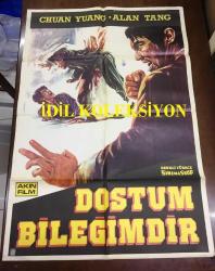 Efemera - DOSTUM BİLEĞİMDİR / Kiralık Boksör (Shi po tian jian), 1973, ÇİN KUNG FU DÖVÜŞ SİNEMA ÇİZİM FİLM AFİŞİ / POSTERİ, - BÜYÜK BOY - ORİJİNAL - 100 X 68 cm EBADINDA - Original Turkish Big Size Movie Poster - Lung-Hsiang Fang, Yung Henry Yu, Pui-San Auyeung, Feng Tien, Li Meng, Nancy Sit - kitantik - kitaLog