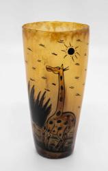 Batı afrika bizon boynuzundan biblo