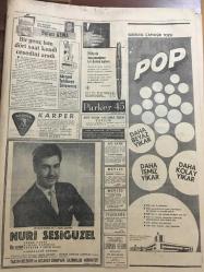 HÜRRİYET GAZETESİ 7 EYLÜL 1966-Mürsel Öztürk,Plak-Amerikalı Kadın Subay ile Türk Şoför Öldürüldü ---Ticaret Bakanlığına Zonguldak Milletvekili Müftüoğlu Getirildi ---Çorum işçileri için ,Türk -İş Hükümete karşı savaş açtı ---G.Afrika Başbakanı Meclis te ensesinden bıçaklanıp  öldürüldü ---17 kasa  soyup Uludağ da milyonerler gibi para yedi ---Özel bir uçak 52 modacı ile 48 gazeteciyi  Paris ten  getiriyor --Yargıtay Reisi Nurculuk Artırıyor Dedi ---55 lik Ağa ,17 yaşındaki karısını öldürdü ----80 lik  damatla 69 luk gelin ayrı yataklarda yatmayı kabul etmediler ---Ege Pesen Film : Yaşar Kuyucuoğlu ve ortağı ,1966-1967 yılı seçme  filmler  listesi gururla takdim eder ---Sevilen Türkücü : Nuri Sesigüzel ---4-0 ın Rövanşını bugün ---G.Kılıç : Seyirci ateşlerse  Galatasaray barut olabilir ---Fenerbahçe de Ali İhsan Yaşar ve Selim sakat --Sona eren 1966 Avrupa Atletizm Şampiyonasında  Biri Kız 10 Kişilik Ekibimiz Hiçbir Varlık Gösteremedi ---Kıymetli Genç Bestekar : Mutsel Öztürk ---