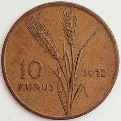 10 KURUŞ, 1972 ÇÇT
