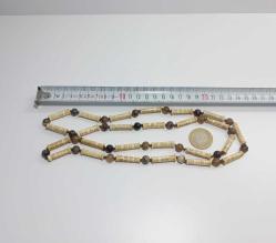 Retro Kemik ve Akik Taşlı El Yapımı Kolye Çin