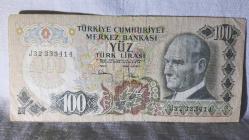 100 Türk Lirası  6 Emisyon  Yüz TL.