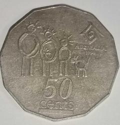 AVUSTRALYA 1994  50 CENT HATIRA PARA Uluslararası Aile Yılı
