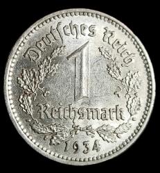 Almanya 1934 A 1 ReichMark Çil