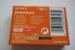 SIFIR SIFIR SONY PREMİUM MİNİ DV 60 LP:90 Sony Lp 90 Mini Dv Video Kaset  (teknık mavı kutu