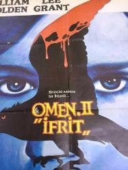 Kehanet II: İfrit, (Omen II) 1978, SİNEMA FİLM ÇİZİM AFİŞİ / POSTERİ - BÜYÜK BOY - ORİJİNAL - 100 X 68 cm EBADINDA - Original Turkish Big Size Movie Poster - Don Taylor, Mike Hodges, William Holden, Lee Grant, Jonathan Scott-Taylor, Robert Foxworth, Nicholas Pryor, Lew Ayres, Sylvia Sidney, Lance Henriksen, 	Elizabeth Shepherd, Lucas Donat, ÖZEN FİLM