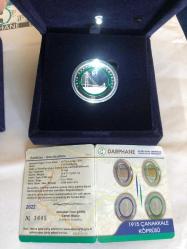 1915 ÇANAKKALE köprüsü GÜMÜŞ Işıklı Kutulu  Polimer Fosforlu