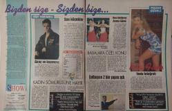 HÜRRİYET GAZETESİ-SHOW EKRAN DERGİSİ-SHOW-DERGİ-15 MAYIS-1994-SAYI:61-KAPAK-FOTOĞRAF-RÖPORTAJ-HÜLYA AVŞAR-HÜLYA: YA EVLİLİK YA SAHNE-ANAHTAR DELİĞİNDEN AMELİYAT-GENÇLERİN KİMLİK SORUNU-YEŞİLÇAM'IN GİZLİ KRALİÇESİ-DENİZCİ MODASI-SALDA GÖLÜ'NDE BİR PAZAR-BURAK KUT-SON KÖÇEKLER-ZONGULDAK-DEVREK-ÇAYCUMA-RİTA FİNK-İRTİCANIN 85.DOĞUM YILDÖNÜMÜ-FÜSUN DEMİREL-NURETTİN ŞEN-ZUHAL OLCAY-MANDELA-JAMES GREGORY-NİLÜFER-ASYA-MÜZİĞİN KÜLKEDİSİ-