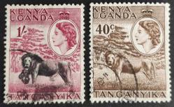 Efemera - +++ TANGANYIKA KENYA UGANDA HAYVANLAR     1954        - DAMGALI - kitantik - kitaLog