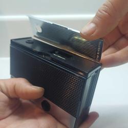 Agfa Isomat rapid C ,filmli fotoğraf makinesi 4,5/38 mm lens,Deri tasima cantasi ile beraber