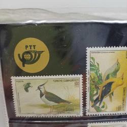 Dünya Çevre Günü (1990 1991 1992) Kurbağalar,Yılanlar ve Kuşlar serisi + 1989 Turk ipekbocekciligi ve 1988 Kirsal alan icin Avrupa serisi+FDC ilk gun zarfı ACILMAMIS PRESLI DAMGALI PAKET