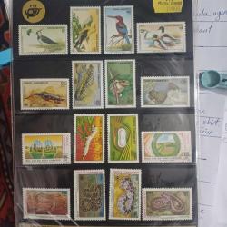 Dünya Çevre Günü (1990 1991 1992) Kurbağalar,Yılanlar ve Kuşlar serisi + 1989 Turk ipekbocekciligi ve 1988 Kirsal alan icin Avrupa serisi+FDC ilk gun zarfı ACILMAMIS PRESLI DAMGALI PAKET