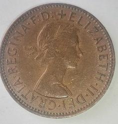 İNGİLTERE 1964   HALF PENNY