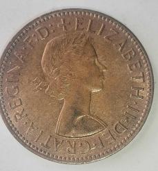 İNGİLTERE 1965  HALF PENNY