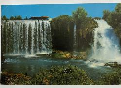 Eski Antalya varsak şelalesi kartpostal