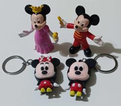Mickey mouse Minnie mouse figür oyuncak anahtarlık set koleksiyon dekor süs hediye tasarım vintage retro nostalji aksesuar