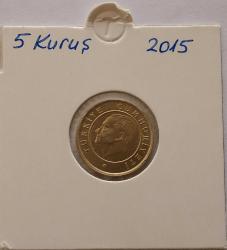 Türkiye Cumhuriyeti 2015 Yılı 5 Kuruş  5522