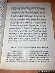 A SHORT GUİDE TO ST. CLEMENT'S ROME / LEONARD BOYLE O.P. / STABİLİMENTO TİPOLİTOGRAFİCO U. QUİNTİLY S.P.A. / İNGİLİZCE KİTAP (AZİZ CLEMENT'İN ROMASINA KISA BİR REHBER)