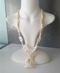 Vintage Kemik Malzemeden Deve Figürlü El Yapımı Tribal Kolye