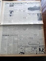 Vatan Gazetesi - 7 Mayıs 1954 - Ahmet Emin Yalman Köşe Yazısı - Bazı İstanbul Milletvekilleri Mazbatalarını Aldılar - Cumhurbaşkanı Celal Bayar Çankaya'da Bakanları Kabul Etti - İşletmeler Bakanı Sıtkı Yırcalı Sınai Kalkınmayı İzahat Etti - Vietnam İmparatoru Bao Dai - Paraguay Merkezi Asilerin Elinde - Fransa Başbakanı Joseph Laniel Güven Oyu Aldı - Boğaz'da Yolcu Sayımı - İlk Petrol Arama Müsaadesi Verildi - Mısır'da Hükümet Darbesi Teşebbüsü - Milli Tesanüt Ve Türk Ocakları - Denizde İsyan Yazan Herman Wouk Yazı Dizisi - Hoş Memo Karikatür - Tarlabaşı Caddesi Asfaltlanıyor - Harry Morrison Geliyor - Bir Erkek Daha Kadın Oldu - En Çok Sevilen İki Artist Alan Ladd Ve Marilyn Monroe -  Jigolo Yazan Daniel Harper Yazı Dizisi - Belgin Doruk Puro Tuvalet Sabunu Kullanıyorum Diyor - General Ali Fuat Cebesoy'un Siyasi Hatıraları Yazı Dizisi - Komünist Çin'ib Dışişleri Bakanı Chou En Lai - Mao Tse Tung - 1956 Gençler Futbol Şampiyonası - Avrupa Bisiklet Turu -Vücudunda En Çok Dövme Olan Adam