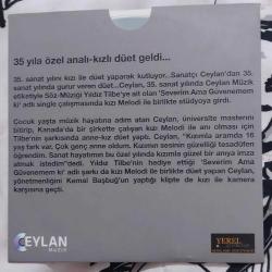 Ceylan melodi severim ama güvenemem ki promo çok nadir CD