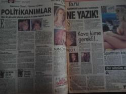 PS Magazin Haftalık Magazin ve Siyasi Aktüalite Dergisi - 24 Şubat 1991 - Sayı:77 - Ruhat Biliktan - Tarot Falı Güzelliği - Siyasette yeni bir terim Politikanım - Semra Özal - Tansu Çiller - Nankör Menecer - Ajda Pekkan - Fikret Şenses - Rahmi Koç - Sportmen kaçamakçı - Şöhretin dikenli yolları - Cumartesi Pazar savaşçıları ayakşörler - Rıdvan Dilmen - Tanju Çolak - Talat'ın Kahvesi - Aykut Işıklar - Sanit Valentin bayramınız kutlu olsun - Yasak şehrin can damarı Nijer - Can çekişen bir nehrin öyküsü - Zayıflamayı başaramayan hanımları bakın bu Çinli doktor zayıflatıyor! - Ruhat Biliktan - Çırağan Otel dekorunda - Bu yıl nasıl bir kadın olacaksınız? - Tarot'la güzellik - Piazza'daki Kebabçı - Ali Rıza Kardüz - Zamane kızı işte adamı böyle yapar - Astroloji - Yasemin Boran - Raksotek kaset reklamı - Aklınız ne renk? - Psikoloji - Aklınız Ne Renk? - Süper Sabah Bulmaca - Beyin Jimnastiği - Labirent - Rama Margarin Reklamı - Persil Deterjan Reklamı fotoğraf ve haberi - Tam Takım Dergi