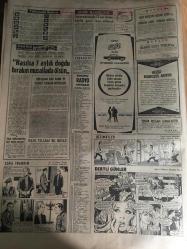 HÜRRİYET GAZETESİ 22 EYLÜL 1966 YIL :19 SAYI :6609---Arazi ve bina vergileri artırılıyor ---Alman karı -kocayı  gezdiren 2 kadın karakolda sabahladı ---Siirtli şivesi ile THY dan bilet isteyen Ulaştırma Bakanına bilet olduğu halde  yok dediler ---Rumlar Türk köyleri civarında  manevra yapıyor ---İçişleri Bakanı Asayişsizlikten  şikayet etti ----Çapkınların kız diye laf attığı Serpil  erkek çıktı ---Annesinin  zina  yaptığı  şahsın yakasına  yapışıp  pis adam diye bağırdı ---Japonlar ,tamamen yerli otomobil  imal  etmek için teklifte bulundu ---Tersanelerimizde  12 bin tondan büyük gemi inşa edilecek ---Galatasaray ,Beşiktaş ı yendi : 2-0--Radoviç ve Lemiç Fenerbahçe den ayrılmak istiyor --28 Erkek ,2 kadın memur HOMOSEKSÜEL oldukları  için istifa etmiş ---Beylerbeyi n de  100 gece hayatı ---Demirel :Köy yolları ve içme suyu iki temel davamızdır dedi ---Kartalların kaçırdığı çocuklar parçalandı ---