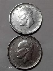 TÜRKİYE CUMHURİYETİ 1 LİRA 1975(2 ADET) ÇÇT