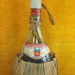 RETRO CHIANTI SANTA MARGHERITA VINO D'ITALIA HASIR KAPLI BOŞ ŞİŞE