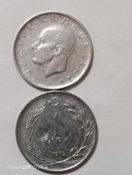 TÜRKİYE CUMHURİYETİ 1 LİRA 1972 ( TERS DÜZ TAKİM)ÇÇT