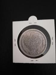 Mısır. 10 Piastres AH 1335 – 1917. Sultan Hüseyin Kamil. Gümüş. KM#319