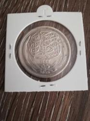 Mısır. 10 Piastres AH 1335 – 1917. Sultan Hüseyin Kamil. Gümüş. KM#319