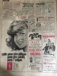 HÜRRİYET GAZETESİ  10 EYLÜL 1965 YIL :18 SAYI :6237--Kardeş Pakistan a yardım Ankara da ele alındı --Pakistan ,Hindistan 'nın  sanayi bölgelerine paraşütçüler indirdi ---Madanoğlu Gönüllülere Teşekkür Edecek ---Petrol grevi yapılmıyor --313 bin  lira kazanan  Şeriman futbol için ne zevksiz  şey dedi ---Vergilerin  açıklanması  tenkit edildi ---İzmir in  kurtuluşunun 43. yıldönümünü  dün kutlandı --Genç ve güzel karısını  lüks Rolls -Royce  otosu  ile turistlere  kiralıyor ---Fatih Camiinin  medreseleri altında 25 dükkan yapılacak ---Müslüman kardeşler geçen ay başkan Nasır ı öldürecekti --Hyde Park ta aşk başkadır ---Anderlecht Fenerbahçe yi uyuttu--Fenerbahçe ,Brüksel de ki maç için çim sahada çalışacak --Namzet kadroya Talat ve Nedim çağırılacak ---Gelecek yıl bakan güreşleri Yugoslavya da  yapılacak --Sabırsız  şoförün başı  dertte ---Foto -Radar cihazı Ankara -İstanbul yolunda süratli  giden vasıtaların resmini çekecek ---Evet Tam 40 yaşındayım --CHP 42 Yaşında ----