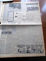 Vatan Gazetesi - 6 Ağustos 1956 - Milletlerarası Salon Fıkraları Yarışmasında Aziz Nesin 1. Turhan Selçuk 2. Oldu - Ahmet Emin Yalman Köşe Yazısı - Bakırköy CHP Kongresinde Hatipler Şiddetli Tenkitler Yaptı - Osman Bölükbaşı İle Polis Cipleri Yarıştılar - Mısır kısmi Seferberlik İlan Etti - Kasaplar İstanbullular'a Karşı Mukavemete Başladı - Suçlu Yazan Orhan Kemal Yazı Dizisi - Amerika'da Cumhurbaşkanlığı Seçimi Hazırlıkları - İşçi Sigortaları Bir Hastane Ve Han Yaptırıyor - Geçmişte Bugün Yazan Feridun Fazıl Tülbentçi Yazı Dizisi - Hoş Memo Karikatür - Katin Ormanı Katliamından Stalin Mesul Mu - Müzeyyen Senar'ı Andırmasından dolayı Küçük Müzeyyen Diye Anılan Şükran Ozer- Ella Sinders Çizgi Roman Fred Fox - Etna'nın Ateşi Yazan Henri Castillou Yazı Dizisi - Ali Fuat Cebesoy'un Siyasi Hatıraları Yazı Dizisi - Trompetist Zekai Apaydın - Fenerbahçe Dün Kendi Sahasında Galata Takımını 7 0 Mağlup Etti - Cezmi Or Kupası Atletizm Müsabakaları Programı - Rugby - Avcılar Bayramı Dün Yapıldı
