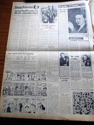 Vatan Gazetesi - 6 Ağustos 1956 - Milletlerarası Salon Fıkraları Yarışmasında Aziz Nesin 1. Turhan Selçuk 2. Oldu - Ahmet Emin Yalman Köşe Yazısı - Bakırköy CHP Kongresinde Hatipler Şiddetli Tenkitler Yaptı - Osman Bölükbaşı İle Polis Cipleri Yarıştılar - Mısır kısmi Seferberlik İlan Etti - Kasaplar İstanbullular'a Karşı Mukavemete Başladı - Suçlu Yazan Orhan Kemal Yazı Dizisi - Amerika'da Cumhurbaşkanlığı Seçimi Hazırlıkları - İşçi Sigortaları Bir Hastane Ve Han Yaptırıyor - Geçmişte Bugün Yazan Feridun Fazıl Tülbentçi Yazı Dizisi - Hoş Memo Karikatür - Katin Ormanı Katliamından Stalin Mesul Mu - Müzeyyen Senar'ı Andırmasından dolayı Küçük Müzeyyen Diye Anılan Şükran Ozer- Ella Sinders Çizgi Roman Fred Fox - Etna'nın Ateşi Yazan Henri Castillou Yazı Dizisi - Ali Fuat Cebesoy'un Siyasi Hatıraları Yazı Dizisi - Trompetist Zekai Apaydın - Fenerbahçe Dün Kendi Sahasında Galata Takımını 7 0 Mağlup Etti - Cezmi Or Kupası Atletizm Müsabakaları Programı - Rugby - Avcılar Bayramı Dün Yapıldı