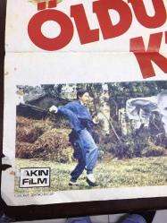 ÖLDÜREN KUNG FU, (SUPERIOR KUNG FU) ÇİNCE KUNG FU DÖVÜŞ SİNEMA FİLM AFİŞİ / POSTERİ - BÜYÜK BOY - ORİJİNAL - 100 X 67 cm EBADINDA - Original Turkish Big Size Movie Poster - BRUCE LEE, AKIN FİLM