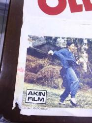 ÖLDÜREN KUNG FU, (SUPERIOR KUNG FU) ÇİNCE KUNG FU DÖVÜŞ SİNEMA FİLM AFİŞİ / POSTERİ - BÜYÜK BOY - ORİJİNAL - 100 X 67 cm EBADINDA - Original Turkish Big Size Movie Poster - BRUCE LEE, AKIN FİLM