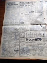 Vatan Gazetesi - 15 Ağustos 1956 - Suçlu Yazan Orhan Kemal Yazı Dizisi - Ahmet Emin Yalman Köşe Yazısı - Osman Bölükbaşı Erzincan'da Sıkı Tedbirlerle Karşılandı - Yunanlılar Soydaşlarımız Arasına Nifak Sokuyorlar - Zeki Müren'e Mahkemeye Verildi - Kıbrıs'taki Türk Okullarına 60 Sandık Kitap Gönderilecek - Sarayburnunda Dün Balık Tutma Müsabakası Yapıldı - Mermi Fabrikasında Bir Yangın Çıktı - Hoş Memo Karikatür - General Ali Fuat Cebesoy'un Siyasi Hatıraları Yazı Dizisi - Cimcimeler Çizgi Roman Charles Schulz - Ella Sinders Çizgi Roman Fred Fox - Etna'nın Ateşi Yazan Henri Castillou Yazı Dizisi - Radyo Bulmaca -  Fenerbahçe Her Hafta Maç Yapacak - Wimbledon Şampiyonu Yenildi - Boks Şampiyonu Mari D'agata Unvanını Koruyacak - Karşıyaka Futbol Takımı İstanbul'a Geliyor - Beynelmilel izcilik Toplantısı
