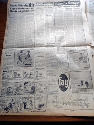 Vatan Gazetesi - 15 Ağustos 1956 - Suçlu Yazan Orhan Kemal Yazı Dizisi - Ahmet Emin Yalman Köşe Yazısı - Osman Bölükbaşı Erzincan'da Sıkı Tedbirlerle Karşılandı - Yunanlılar Soydaşlarımız Arasına Nifak Sokuyorlar - Zeki Müren'e Mahkemeye Verildi - Kıbrıs'taki Türk Okullarına 60 Sandık Kitap Gönderilecek - Sarayburnunda Dün Balık Tutma Müsabakası Yapıldı - Mermi Fabrikasında Bir Yangın Çıktı - Hoş Memo Karikatür - General Ali Fuat Cebesoy'un Siyasi Hatıraları Yazı Dizisi - Cimcimeler Çizgi Roman Charles Schulz - Ella Sinders Çizgi Roman Fred Fox - Etna'nın Ateşi Yazan Henri Castillou Yazı Dizisi - Radyo Bulmaca -  Fenerbahçe Her Hafta Maç Yapacak - Wimbledon Şampiyonu Yenildi - Boks Şampiyonu Mari D'agata Unvanını Koruyacak - Karşıyaka Futbol Takımı İstanbul'a Geliyor - Beynelmilel izcilik Toplantısı