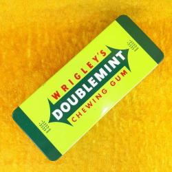 WRIGLEY'S DOUBLEMINT CHEWING GUM BOŞ TENEKE KUTU